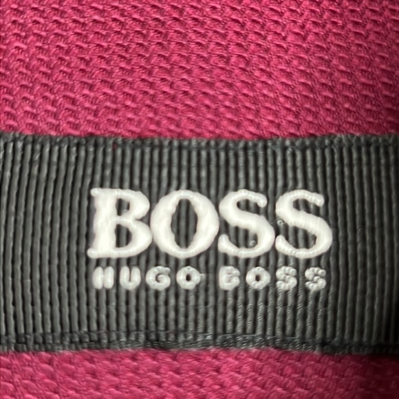 Boss Hugo Boss Burgundy Long Sleeve Button Down 100% Silk - XL - Picture 3 of 8